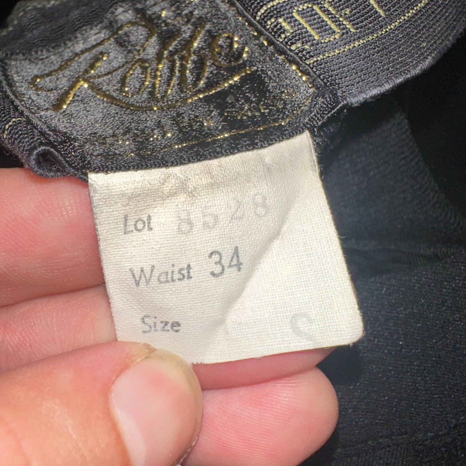 Roffe Jett Ski Pants Vintage Men’s 34 Regular Black USA 1960s Rockabilly 60s