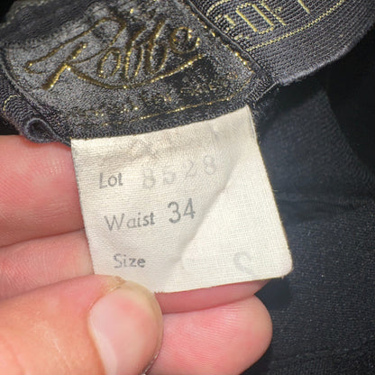 Roffe Jett Ski Pants Vintage Men’s 34 Regular Black USA 1960s Rockabilly 60s