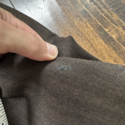 1960s 1970s Brown Striped Sport Jacket VTG Mens Suit 44 33x32 Rockabilly Wool