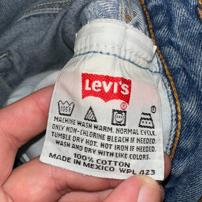 Levis 501 Vintage Y2K 90s XX Straight Leg Jeans Blue Light Wash 33x30 Act 32x29