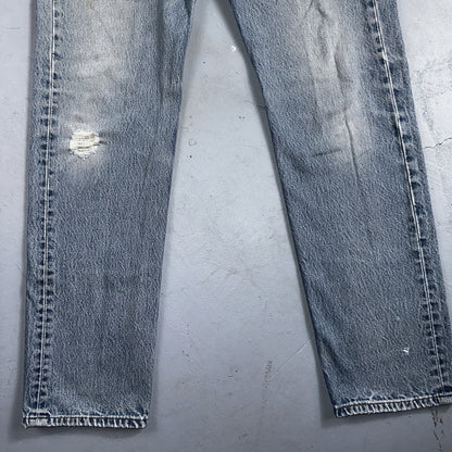 Levis 501 Vintage 90s XX Straight Leg Mexico Jeans 34x36 Light Wash Act 31x32