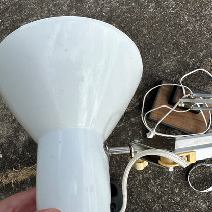 Vintage Industrial Lamp Articulating Workbench Light MCM Mid Century Style