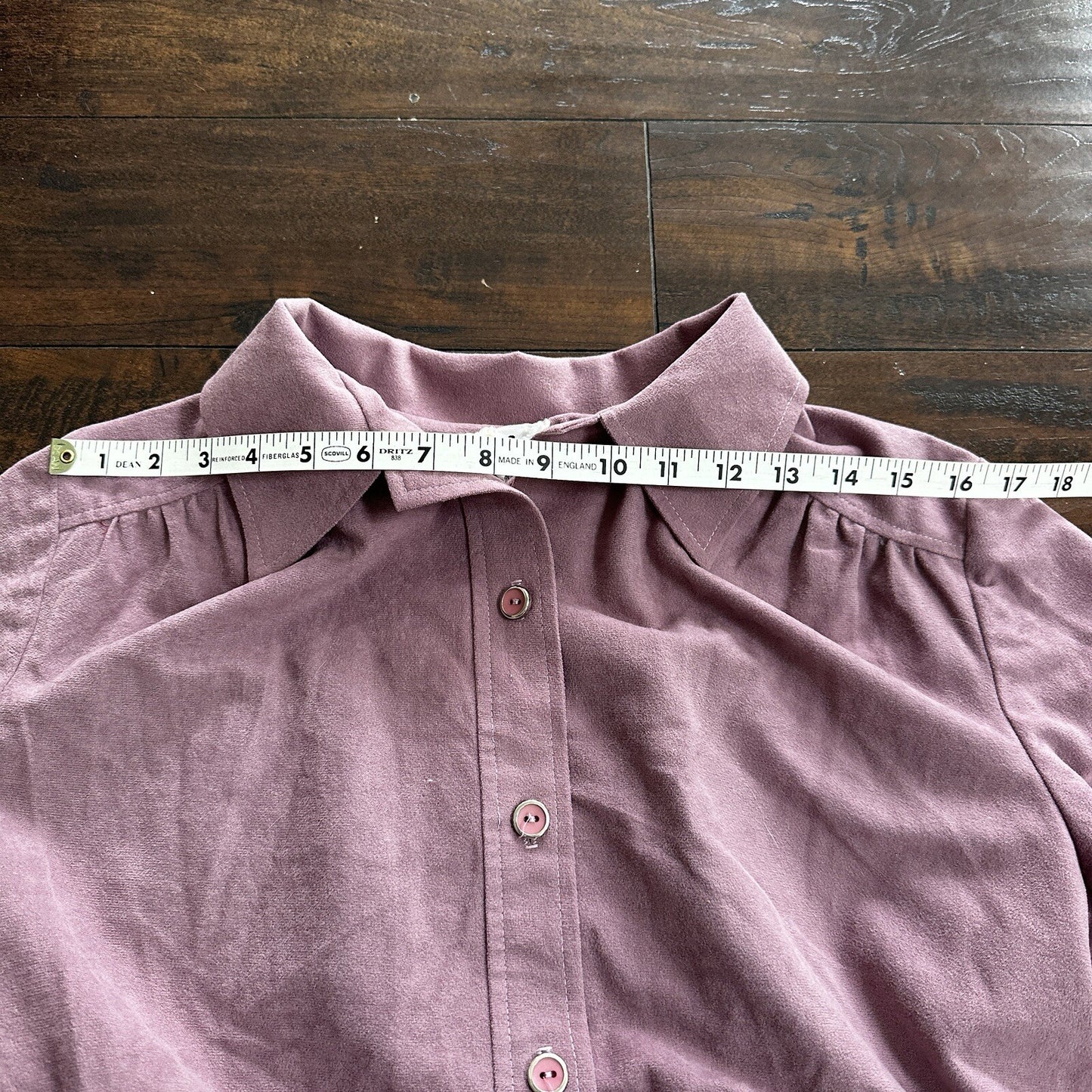 VTG Marty Gutmacker Soft Purple Button Down Shirt Disco Blouse Rockabilly 60s