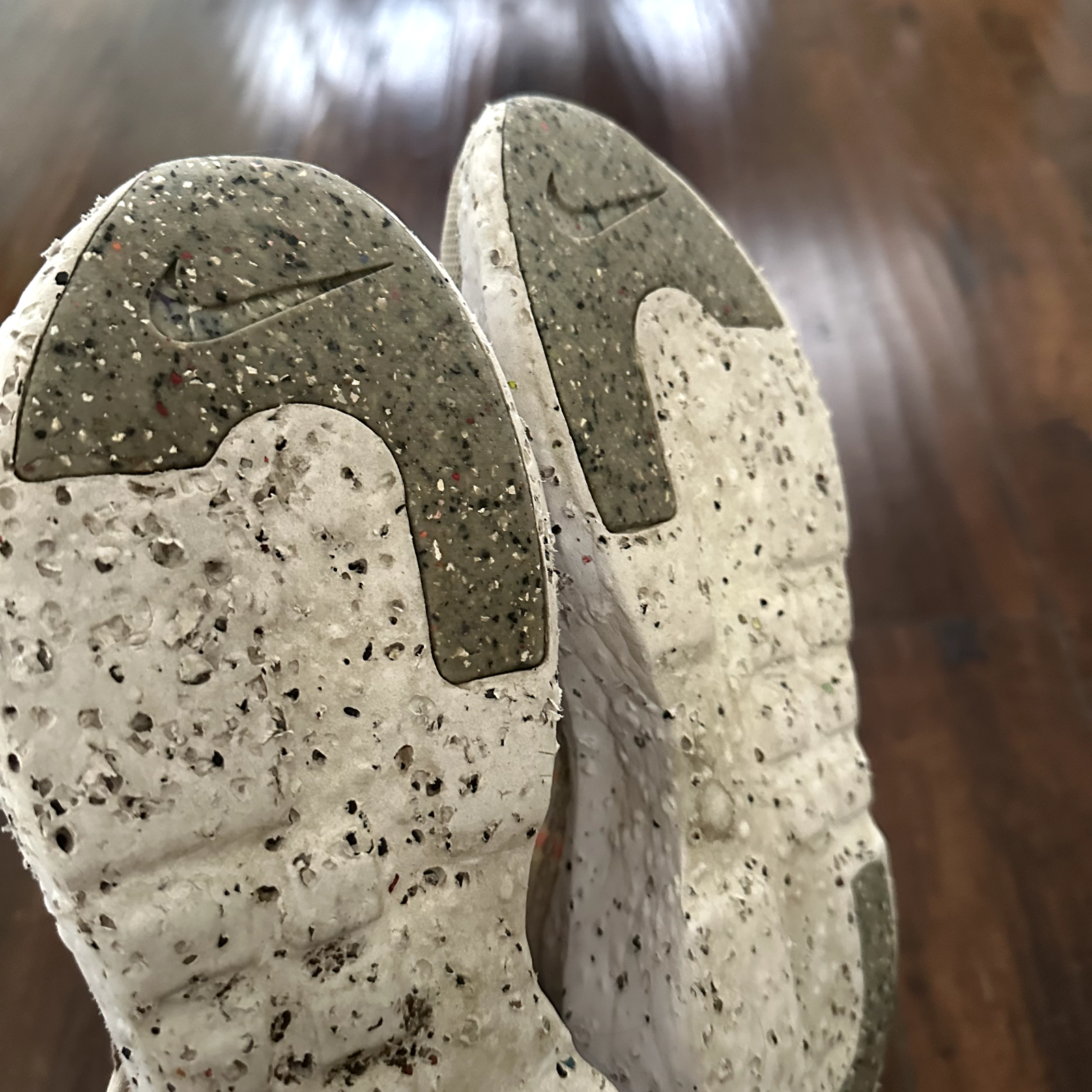 Nike Men's Crater Impact Lace Up Shoes Beige Orange Size 8.5 DB2477-100 No Box