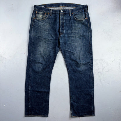 Levis 501 Y2K XX Straight Leg Jeans Blue VTG Dark Wash 40x32 Act 40x31