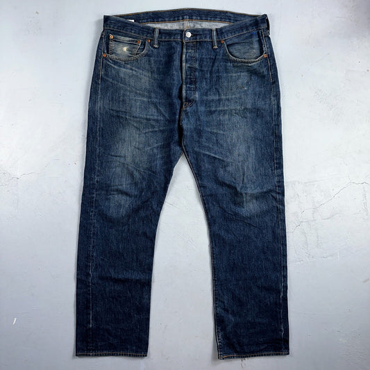Levis 501 Y2K XX Straight Leg Jeans Blue VTG Dark Wash 40x32 Act 40x31