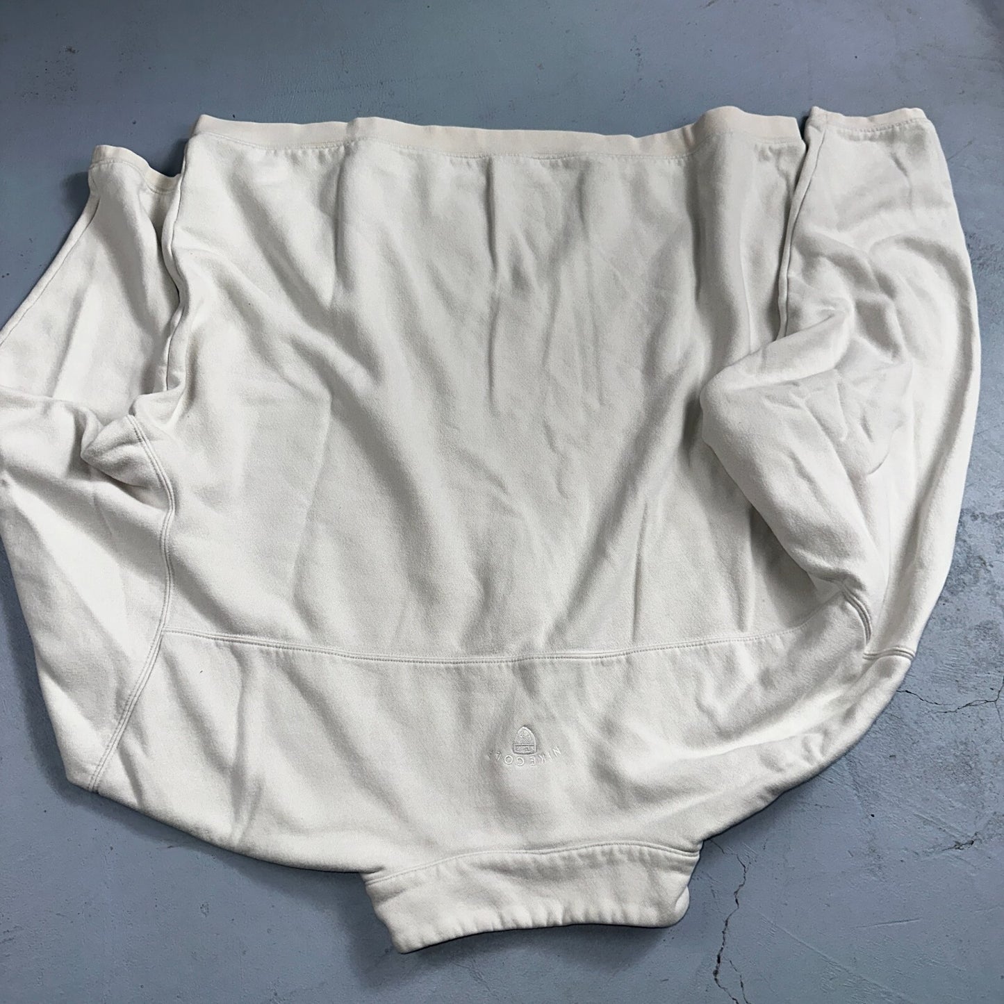 Nike Sweatshirt Mens 2XL White Pull Over Quarter Zip Golf Vintage Y2K