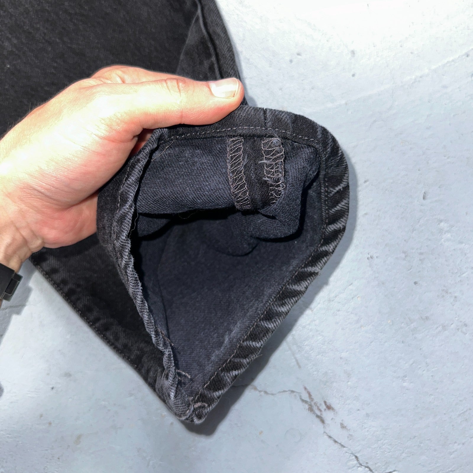 Levis 501 Vintage Y2K 90s XX Straight Leg Jeans Black Faded Wash 33x34 Act 32x33