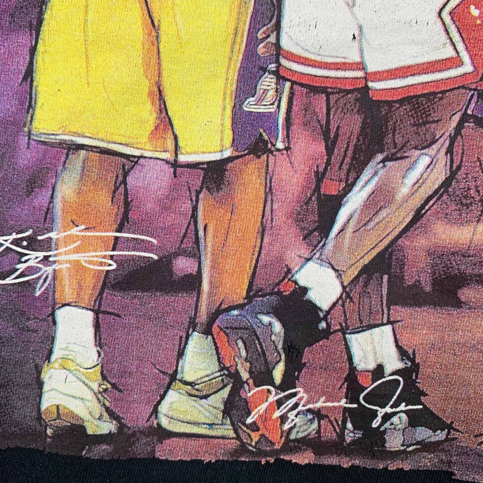 Legends Kobe Lebron Micheal Jordan Vintage T Shirt Friends Basketball Rap Sports