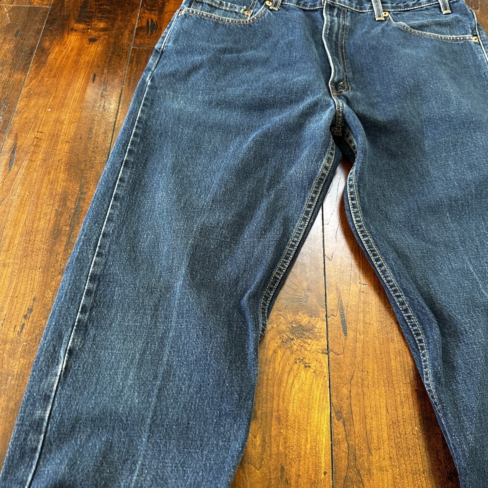 Levis 505 Vintage 90s Straight Leg XX Mexico Jeans 36x32 Med Wash 34x31