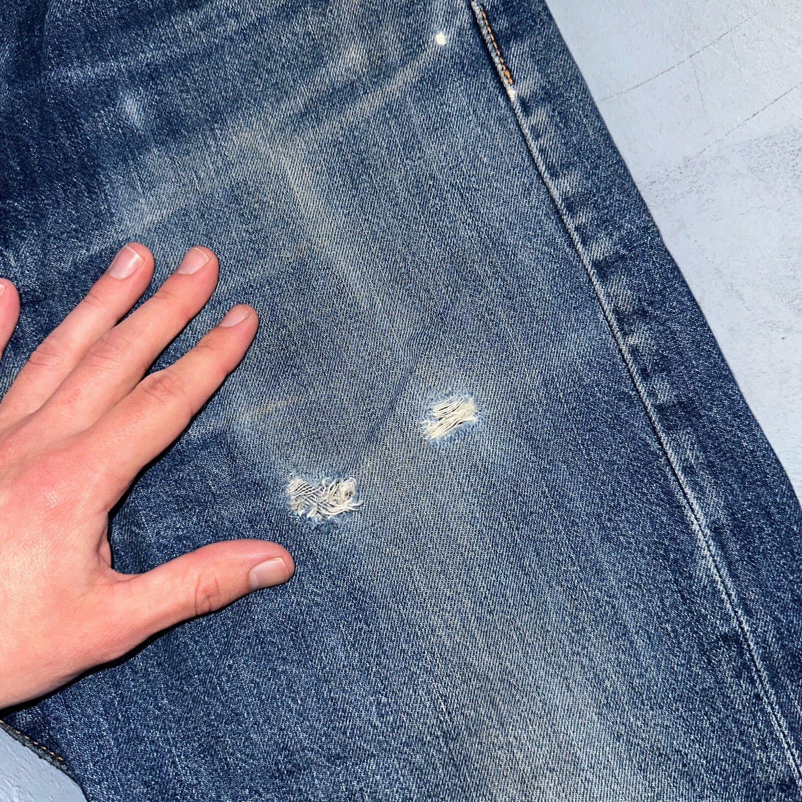 Levis 501 Y2K XX Straight Leg Jeans Blue VTG Med Wash 34x36 Act 34x34