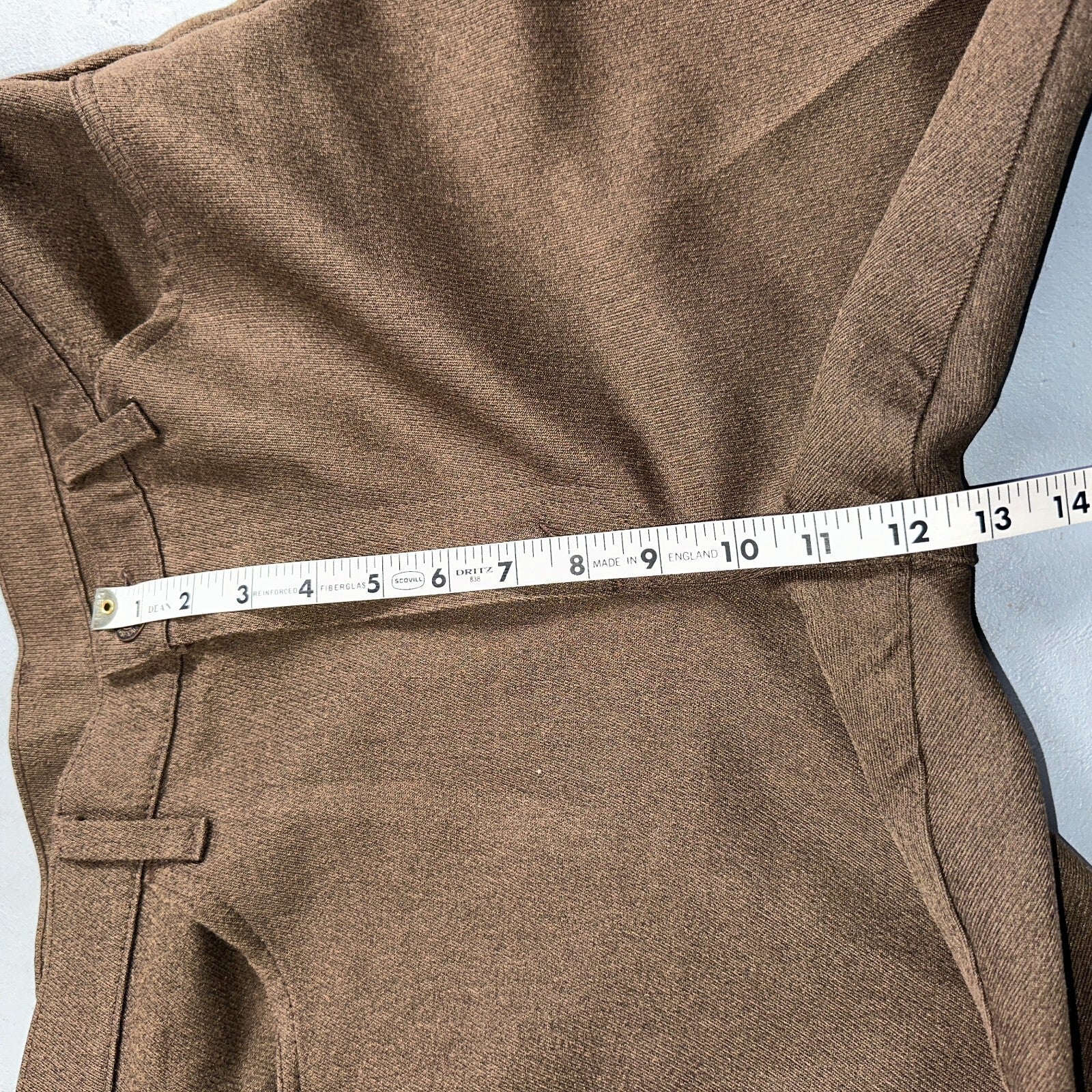 Levis 70s USA 517 36x30 Bootcut Pants Brown Polyester Slacks Vintage 35x30