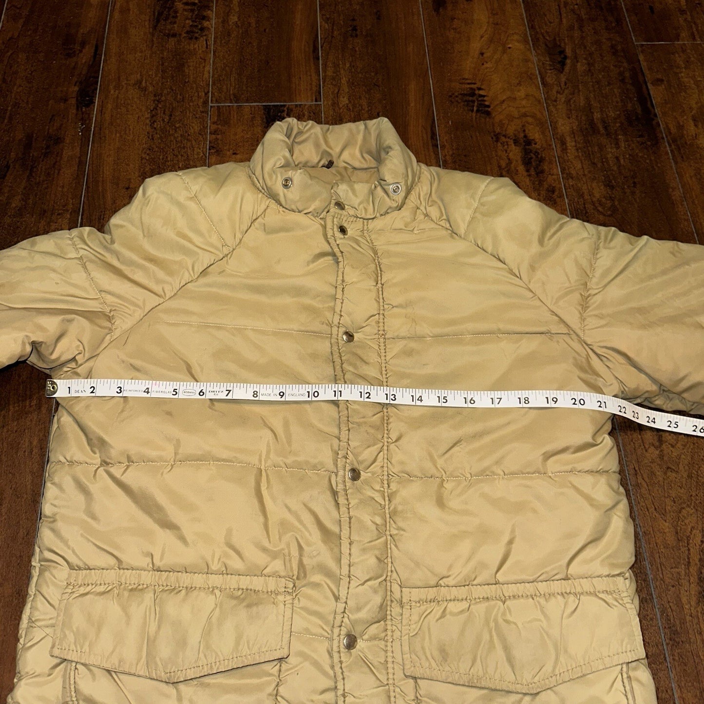 Vintage Golden Fleece Men's Tan Winter Jacket Parka Down Like Poly 70s 80s