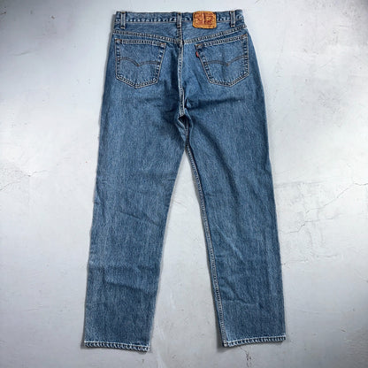 Levis 501 Vintage 80s USA XX Straight Leg Jeans Blue Light Wash 36x32 Act 34x32