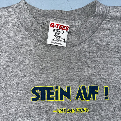 Stein Auf 90s VTG T Shirt Rock N Roll German Band Lost Found Cool Simple Graphic