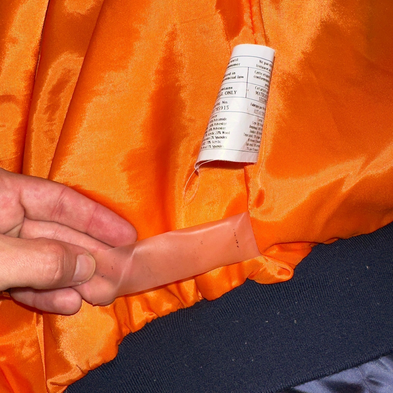 T Alexander Wang Navy Blue Satin Women Bomber Jacket Crop Size 6 Designer Silky