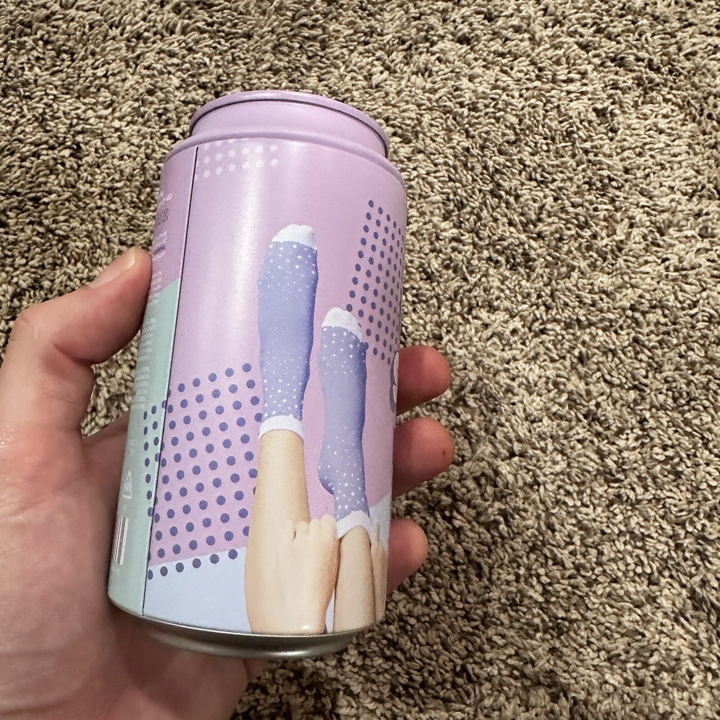 Soda Logo Crew Socks Womens 6-9 US Fun Novelty Gift Bubblegum Purple Cute NEW