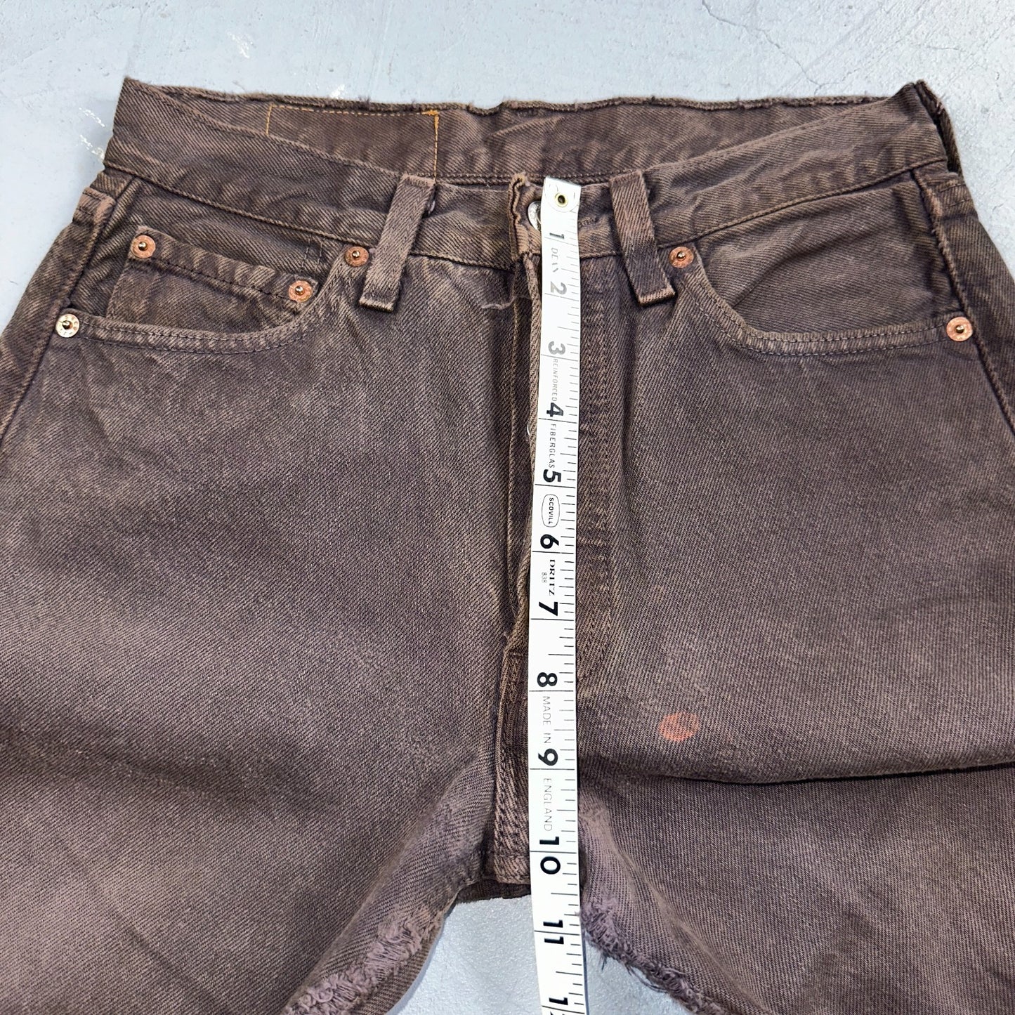 Levis 501 Vintage Y2K 90s XX Straight Leg Jeans Gray Light Wash 28x30 Act 27x28