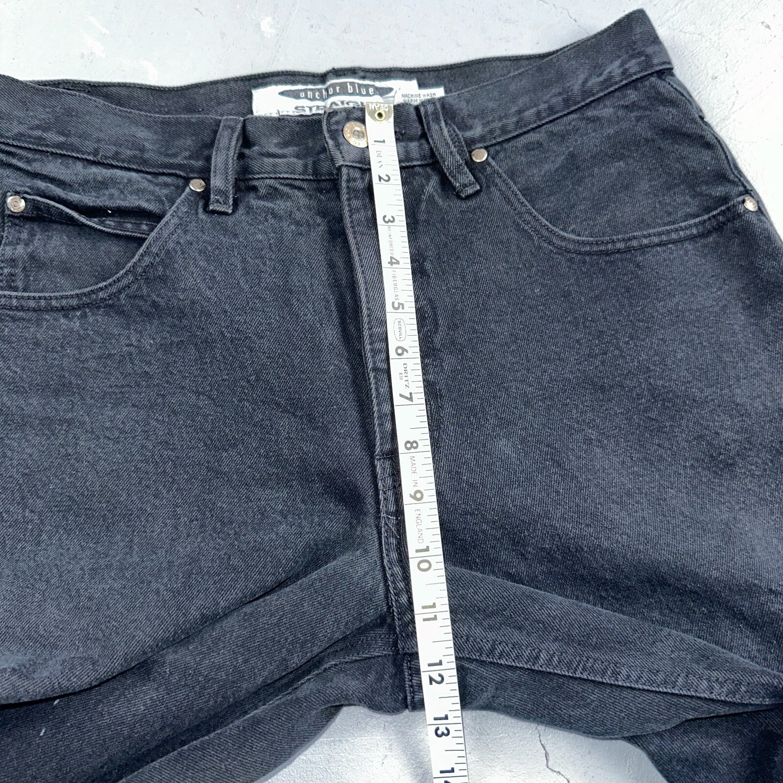 Anchor Blue Jeans Men’s 33x32 Black Original Relaxed Straight Leg Vintage Y2K