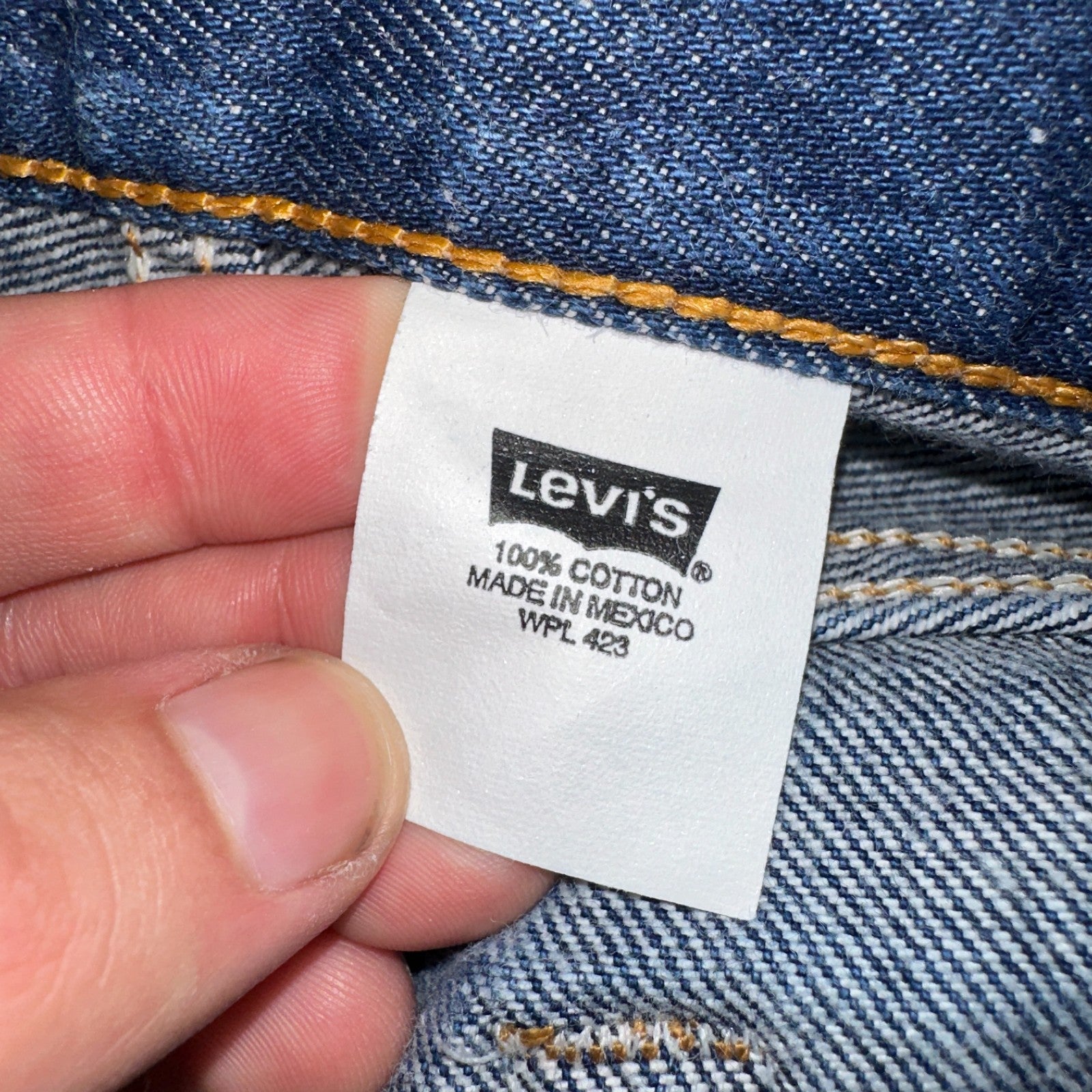 Levis 501 Vintage Y2K 90s XX Straight Leg Jeans Blue Dark Wash 35x30 Act 33x26