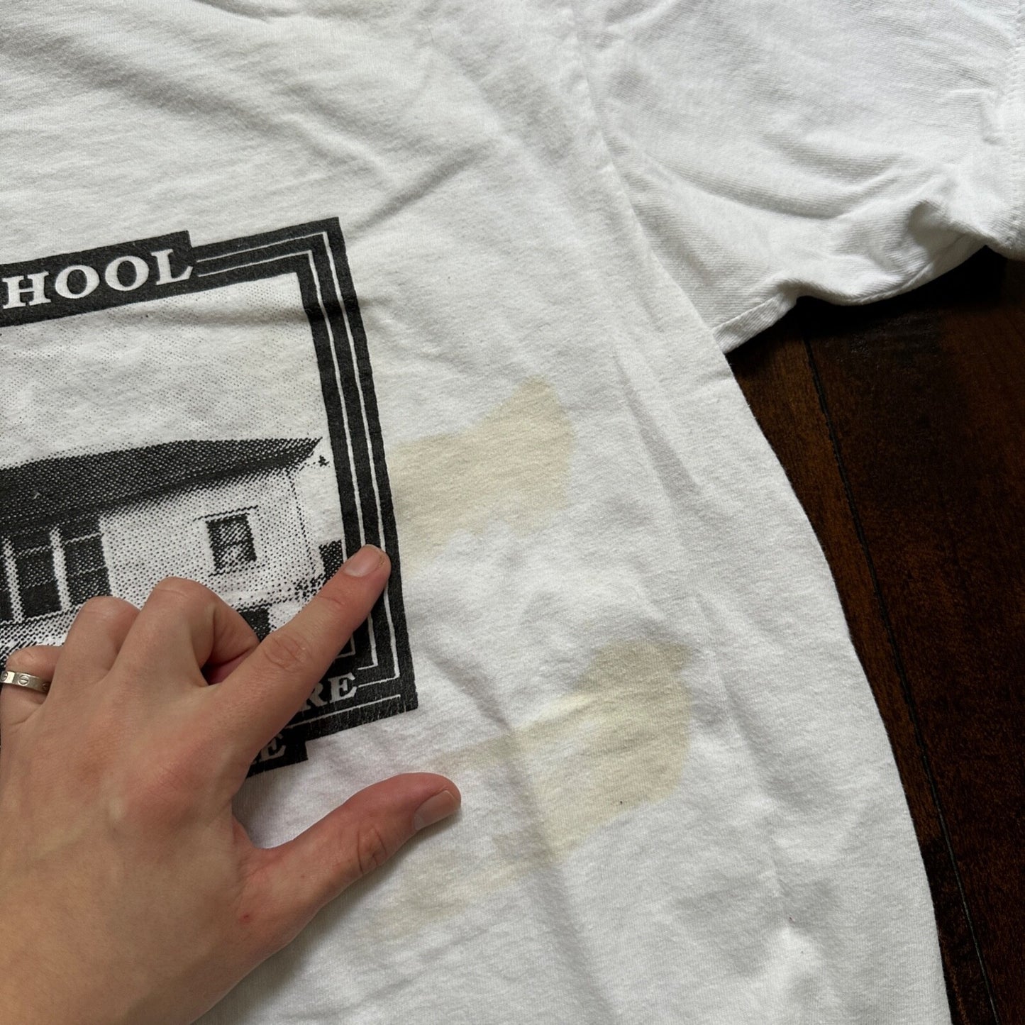 Oneita PDX Portland Oregon Vintage T Shirt Single Stitch Pedee School USA