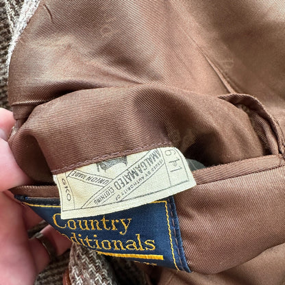 VTG 70s Pendelton Country Traditionals Plaid Single Breasted Blazer Mens Size 38