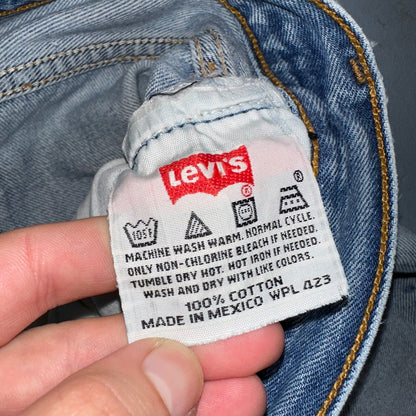 Levis 501 Vintage 90s XX Straight Leg Mexico Jeans 34x36 Light Wash Act 31x33