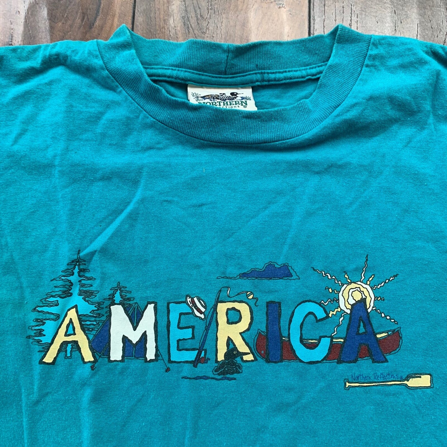 America Vintage T Shirt Boat Sun Cute Rap Travel Anime Movie USA Eagle Band