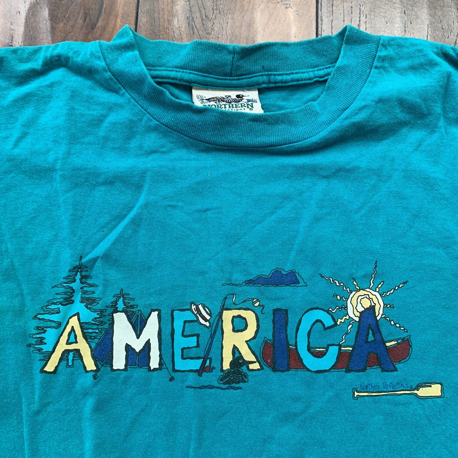 America Vintage T Shirt Boat Sun Cute Rap Travel Anime Movie USA Eagle Band