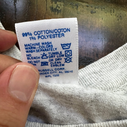 Michigan Russell Athletic 2XL USA VTG T Shirt Gray University College Basic Rap