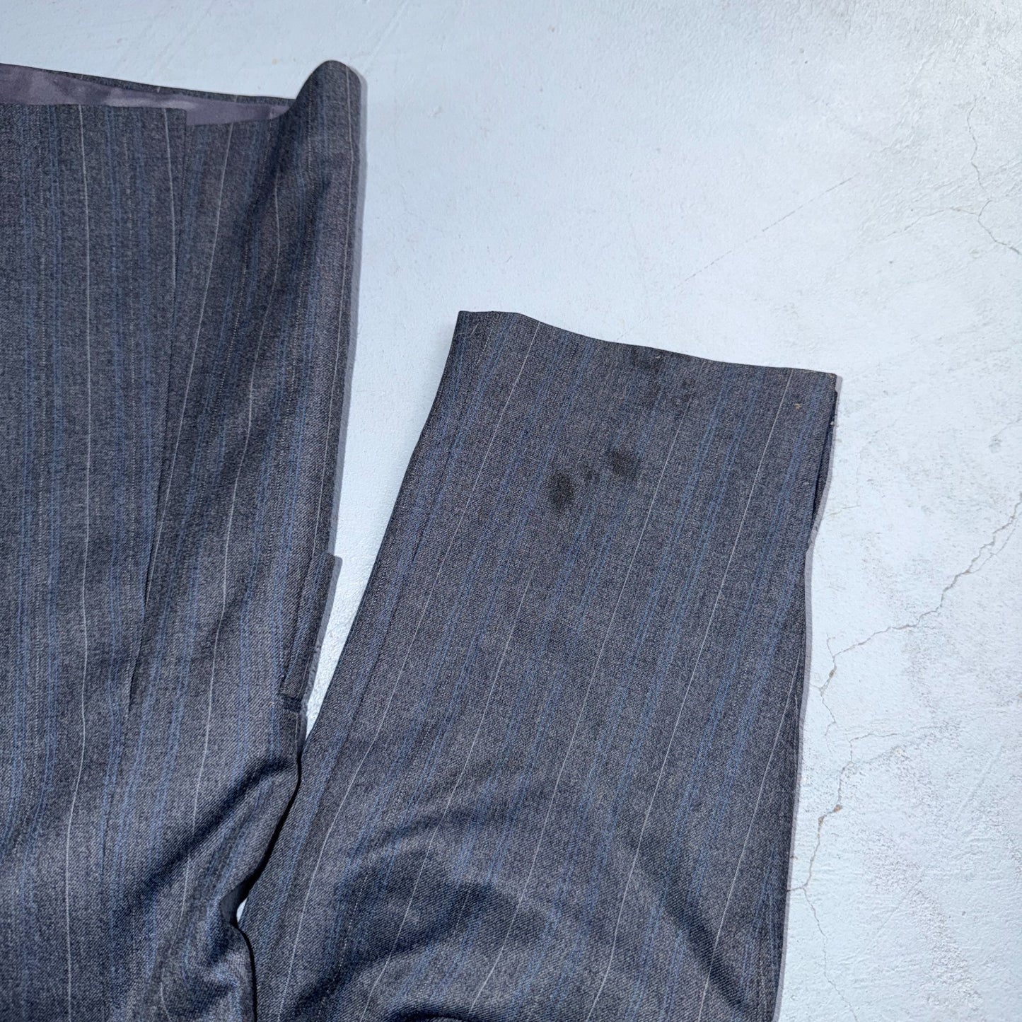 YSL Yves Saint Laurent Vintage Gray Grodin Jacket 38 Blazer Coat France Suit 80s