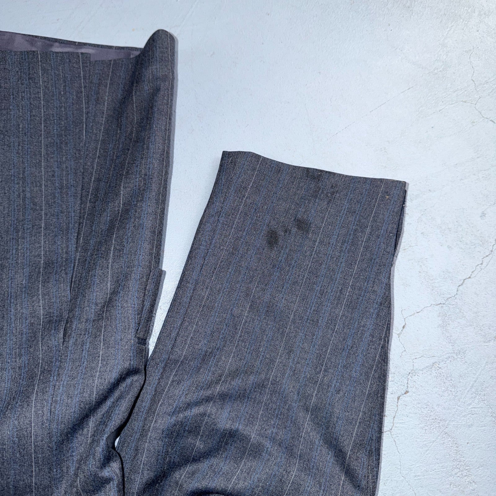 YSL Yves Saint Laurent Vintage Gray Grodin Jacket 38 Blazer Coat France Suit 80s