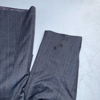 YSL Yves Saint Laurent Vintage Gray Grodin Jacket 38 Blazer Coat France Suit 80s