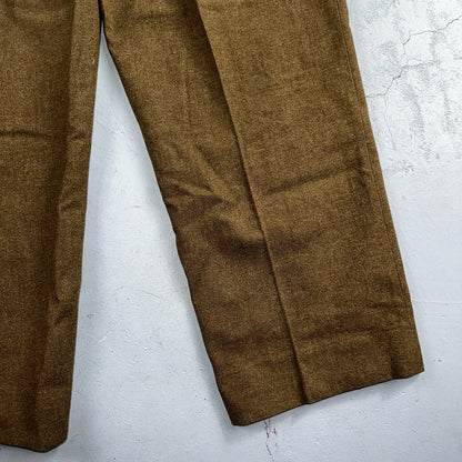 Vintage 40s US Army WWII Field Wool Trousers Pants Mens 34x33 OD-33 Military