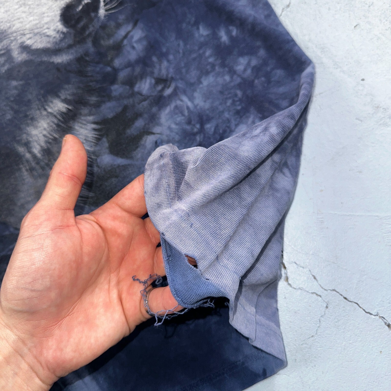 The Mountain Wolf VTG T Shirt Tie Dye Spirts Large Fun Y2K