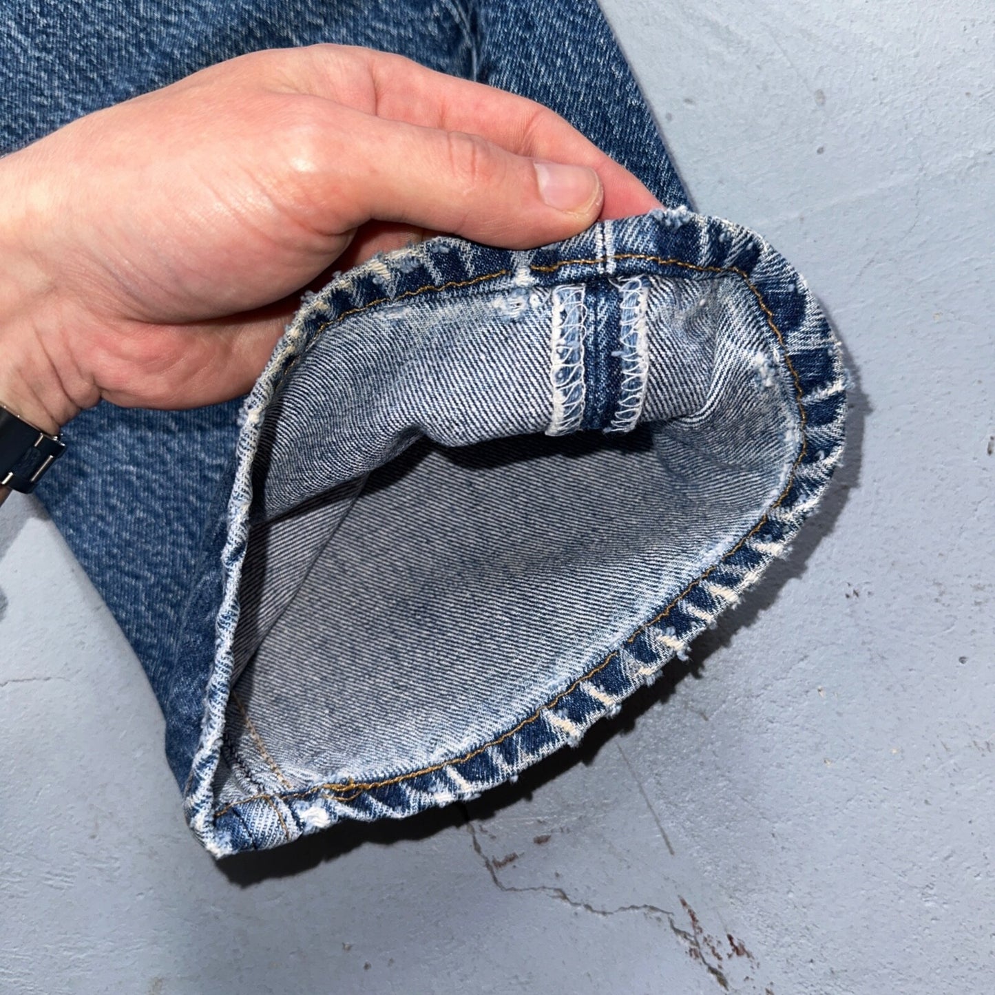 Levis 501 Vintage 90s USA XX Straight Leg Jeans Blue Med Wash 40x31 Act 36x27