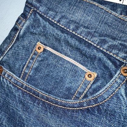 Taylor Stitch The Slim Jean Selvedge Red Line Blue Denim Mens 33 Cotton 33x33