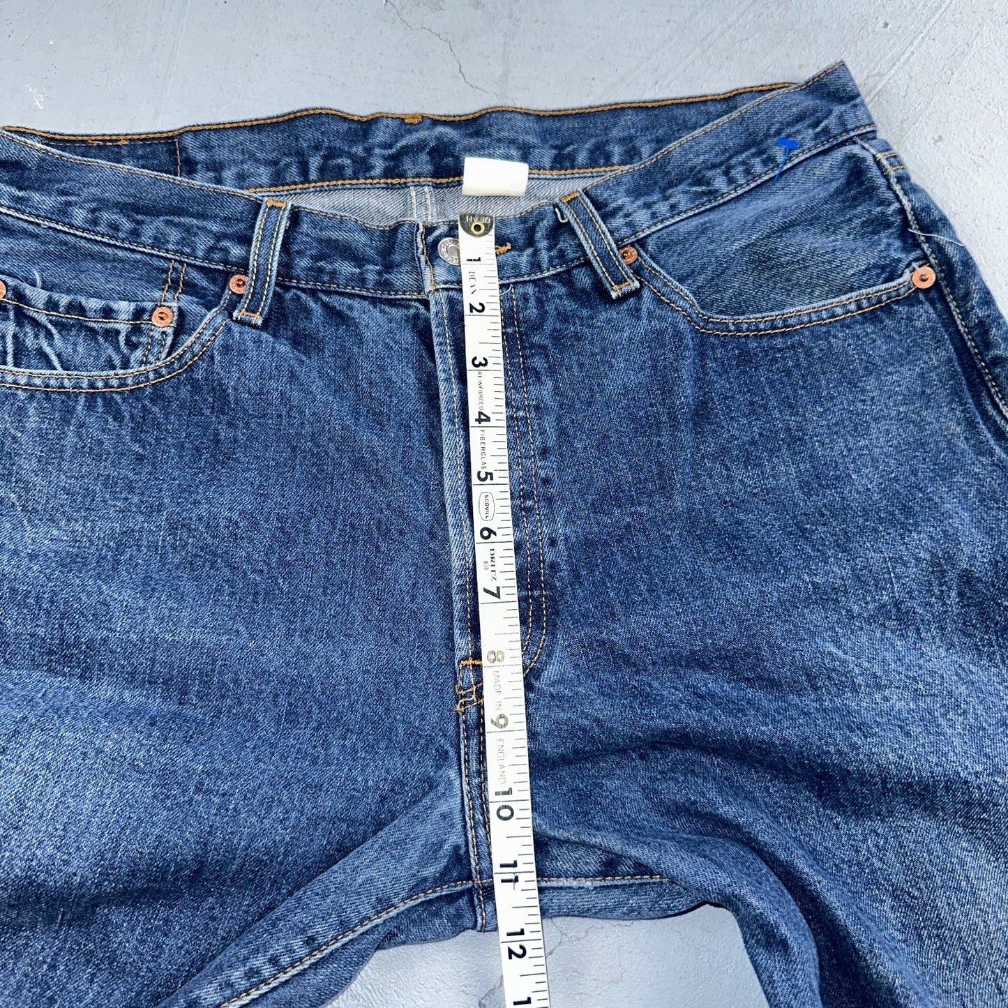 Levis 501 Vintage Y2K 90s XX Straight Leg Jeans Blue Med Wash 34X30 Act 33x30