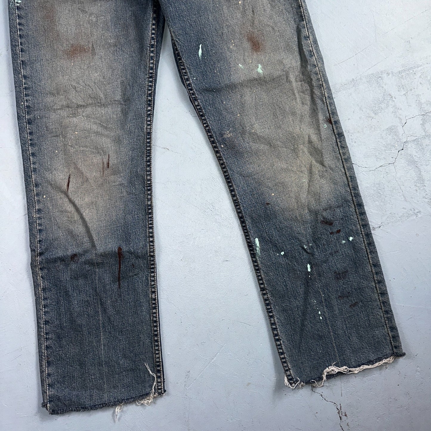 Levis 505 Vintage 90s USA XX Jeans Blue 501 Thrashed Med Wash 36x36 Act 36x30