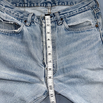 Levis 501 Vintage 80s Redline Selvedge USA XX Jeans Light Wash 32x33 Act 29x29