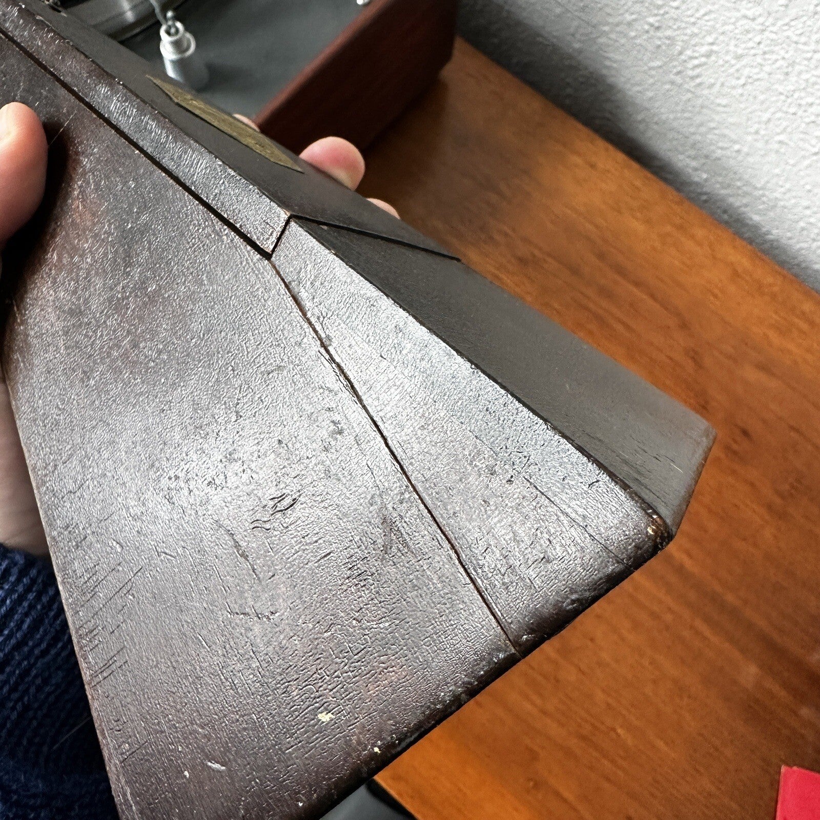 Hollande Angleterre Improved Maelzel Metronome Windup Wood Vtg Antique Paris