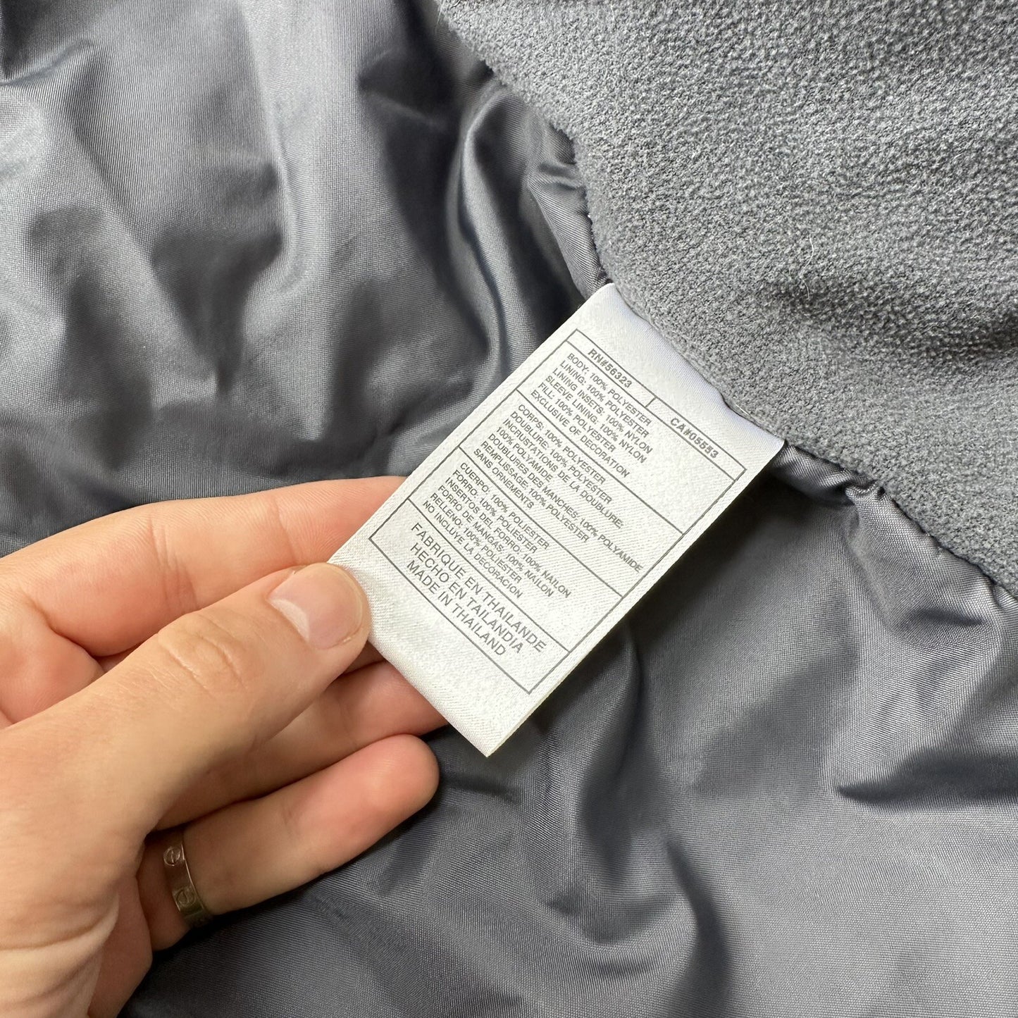 Nike Jacket Adult XL Black Nylon Softshell Fleece Coat 3M Warm Vintage Y2K 90s