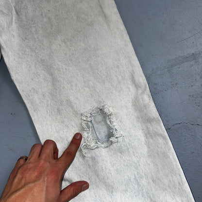 Levis 501 Vintage 90s USA XX Straight Leg Jeans 32x34 Blue Light Wash Act 29x32