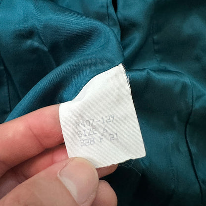 VTG Pendleton Women’s 100% Virgin Wool Green Blazer Jacket USA Size 6 80s