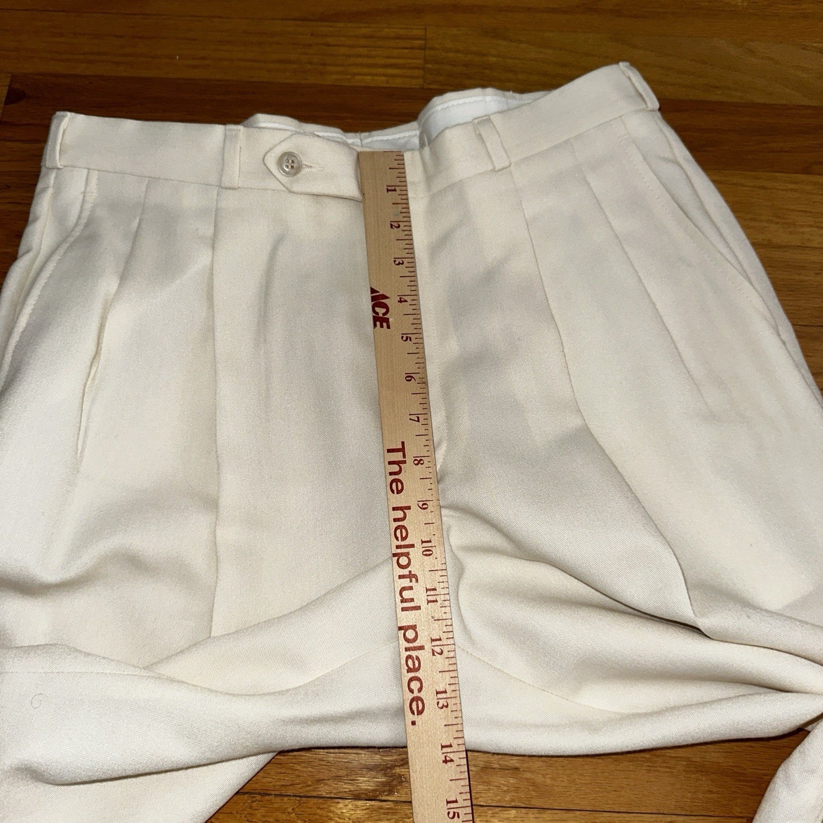 Cellini White 2 Piece Suit Mens 42R 33x26 Solid Double Breasted USA 1980s 80s