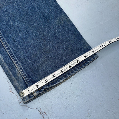 Levis 517 Vintage 80s USA Orange Tab Bootcut Flare Blue Worn Jeans Act 32x31