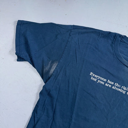 Funny Quote Idiot VTG T Shirt Y2K Text Typographic Comic Laugh Out Loud Joke