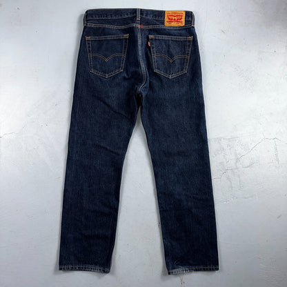 Levis 505 Vintage Y2K Straight Leg XX 2000s Jeans 34x30 Dark Wash Denim