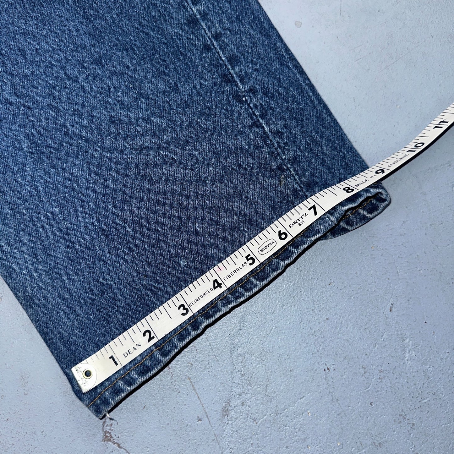 Levis 501 Vintage 90s USA XX Straight Leg Jeans Blue Med Wash 44x32 Act 40x28