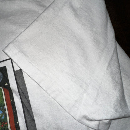 Art Earth USA FUNNY Humor Vintage T Shirt Stupid Humans 1989 Paul McGehee Rap